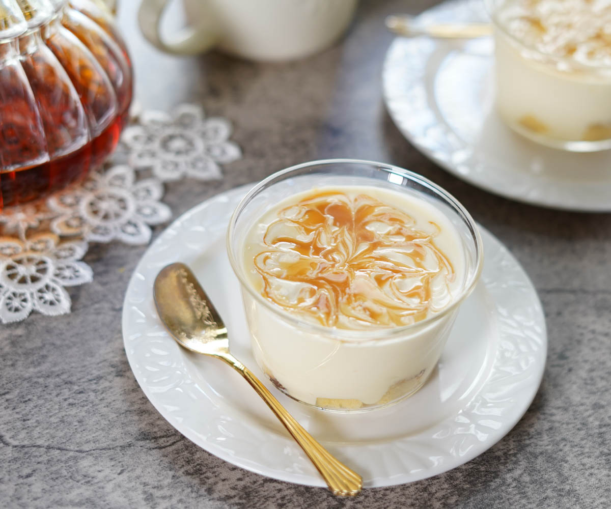 ハーシーキャラメルレアチーズケーキ